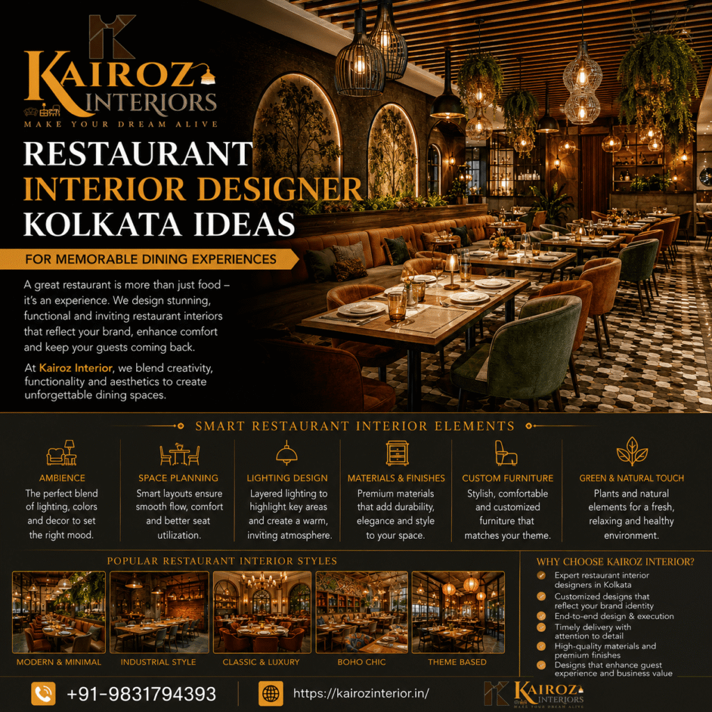 Restaurant Interior Designer Kolkata