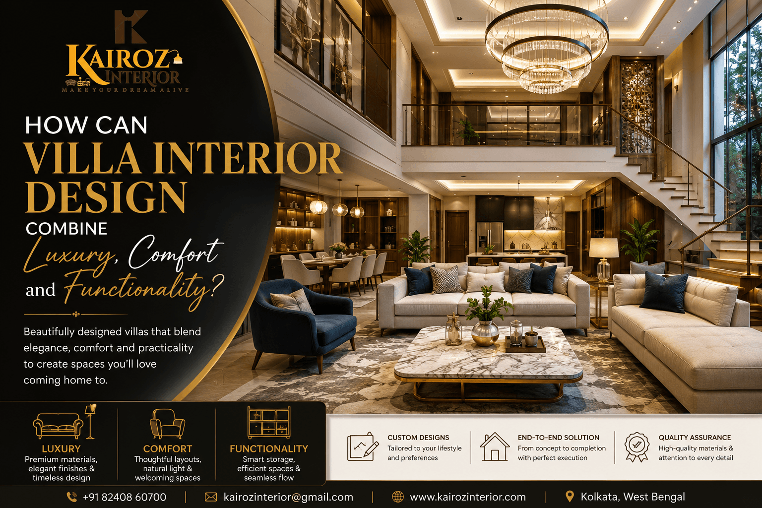 Villa Interior Design Services in Kolkata